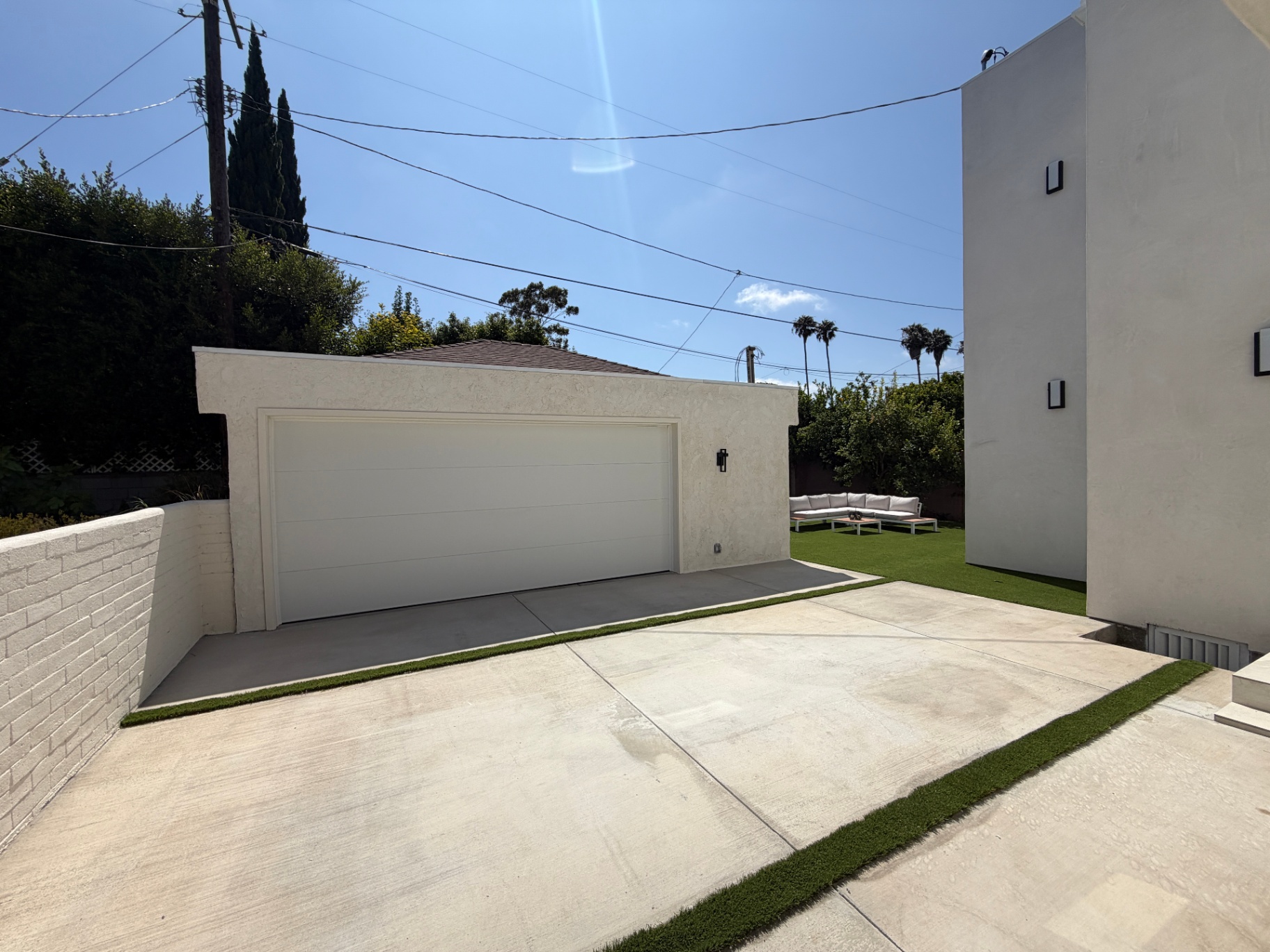 Detached two-car garage