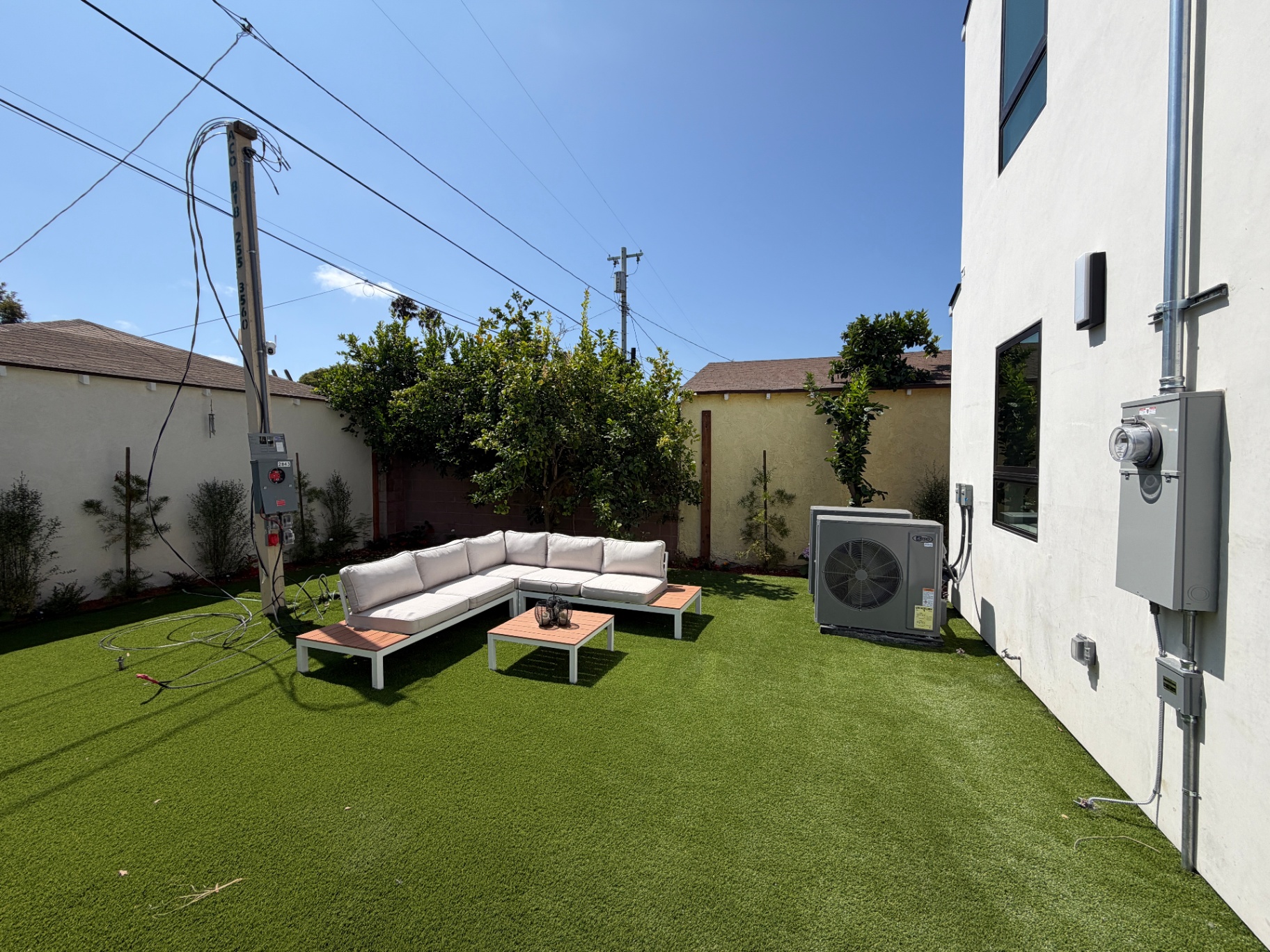 Private backyard
